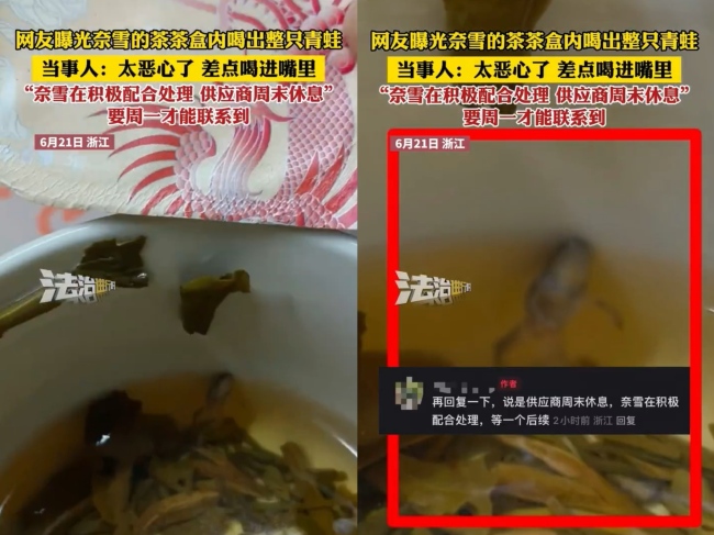 奈雪的茶喝出异物，问题或出在供应链太“卷”